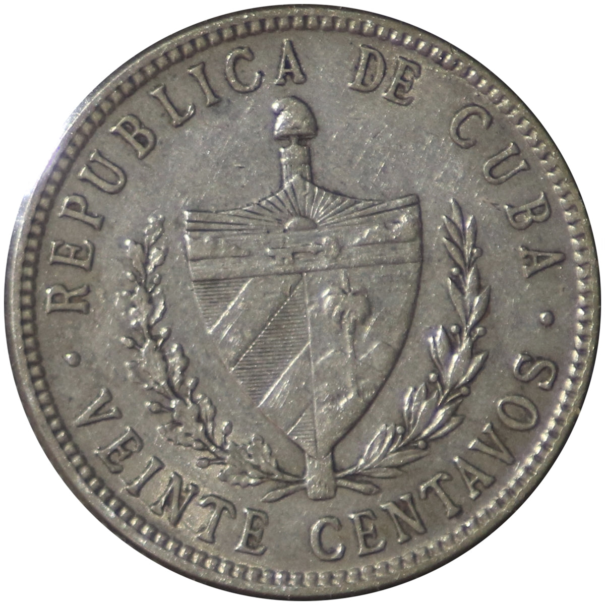 Cuba 1948 20 Centavos Extra Fine (EF40)