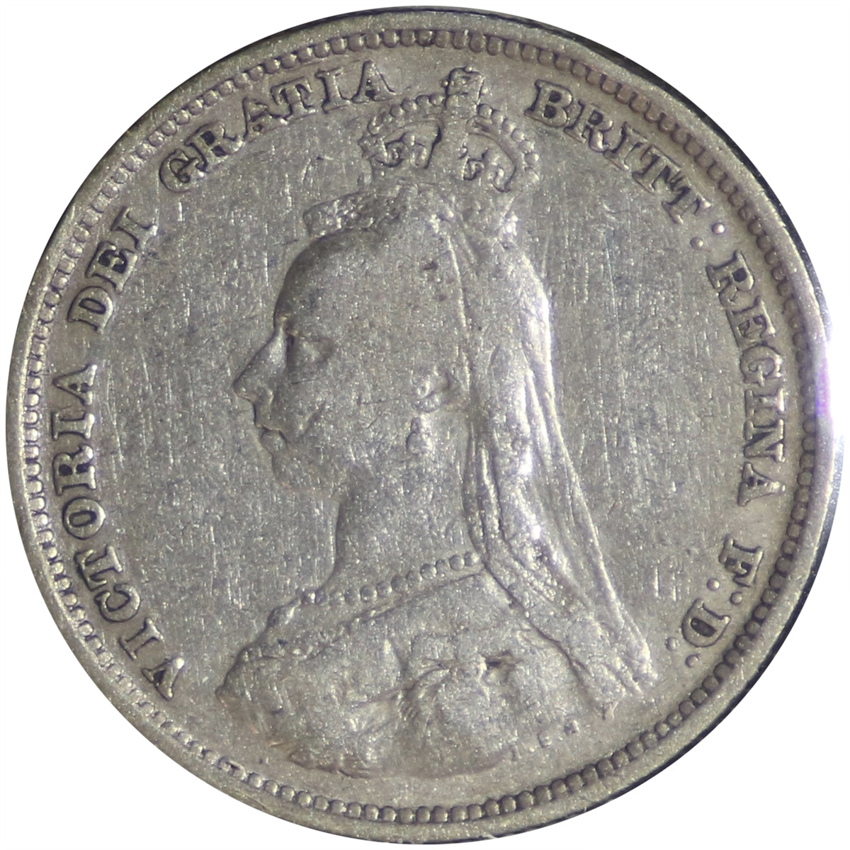 Great Britain 1887 Jubilee Shilling Fine (F12)