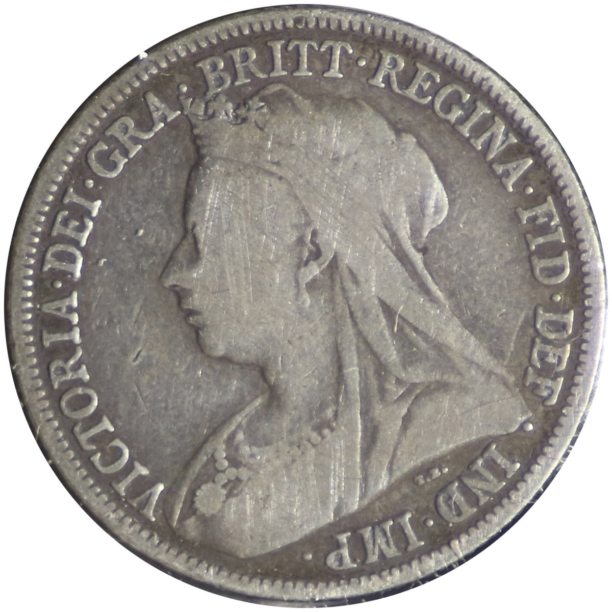 Great Britain 1900 Shilling Fine (F12)