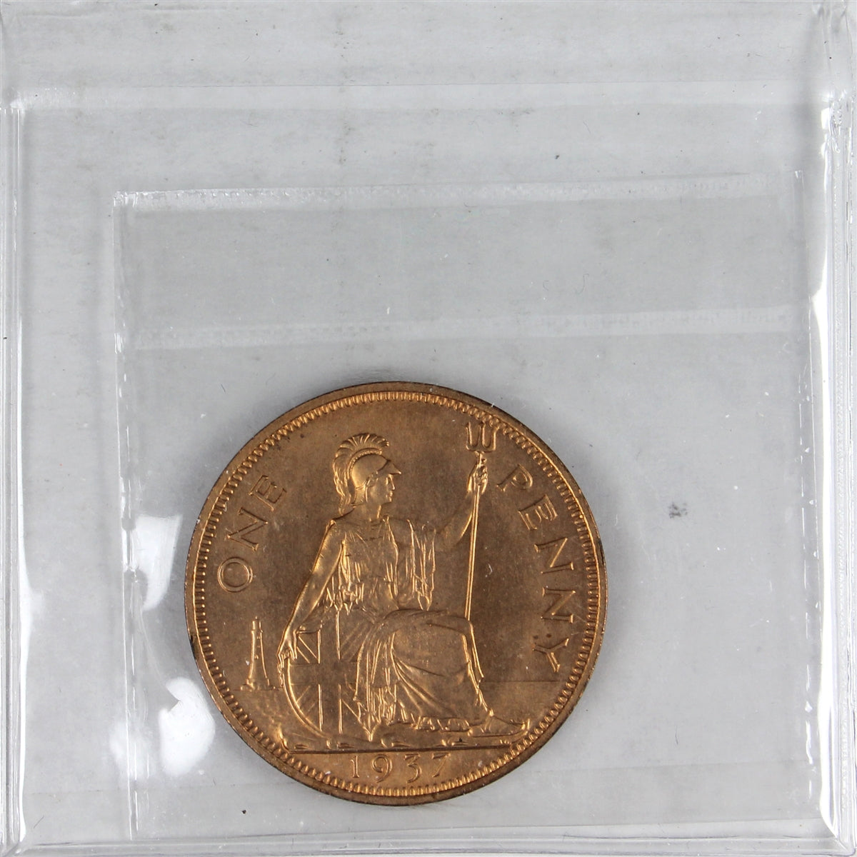 Great Britain 1937 Penny ICCS Certified MS65