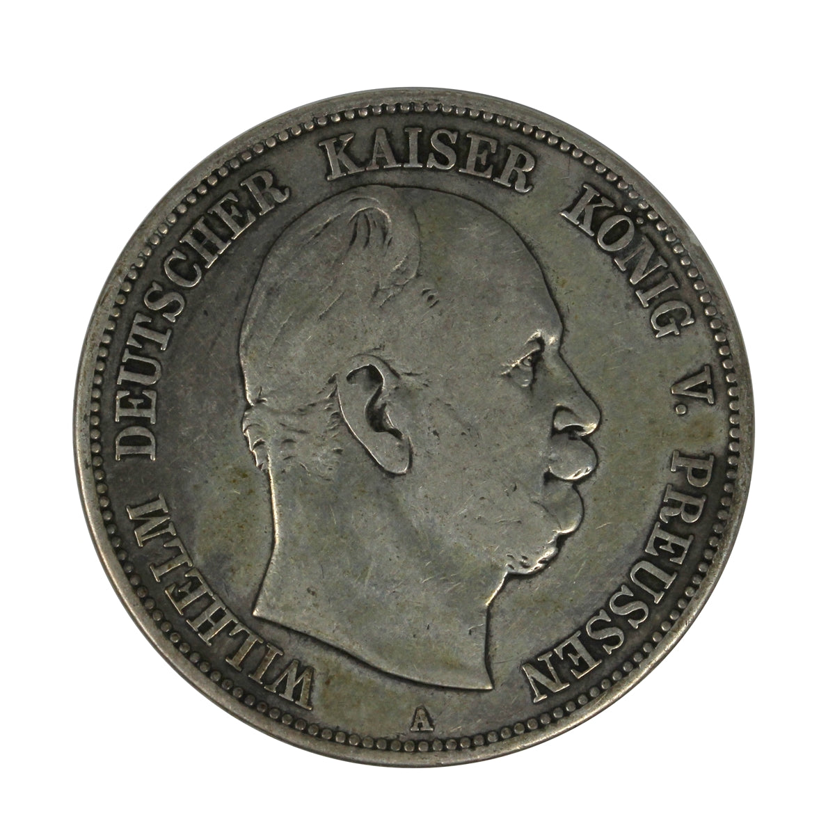 German Empire 1876A Prussia 5 Marks VF-EF (VF30) $
