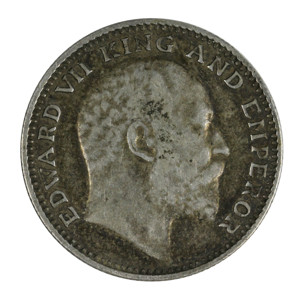 India 1905 1/2 Rupee F-VF (F15) $