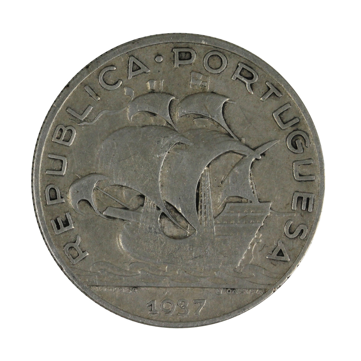 Portugal 1937 5 Escudos Very Fine (VF-20) $