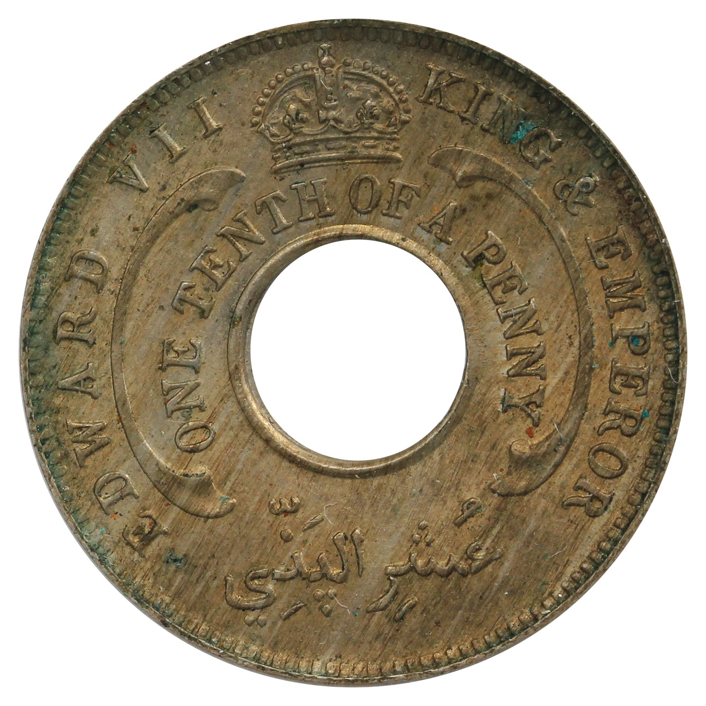 British West Africa 1908 Nigeria 1/10 Penny Uncirculated (MS60)