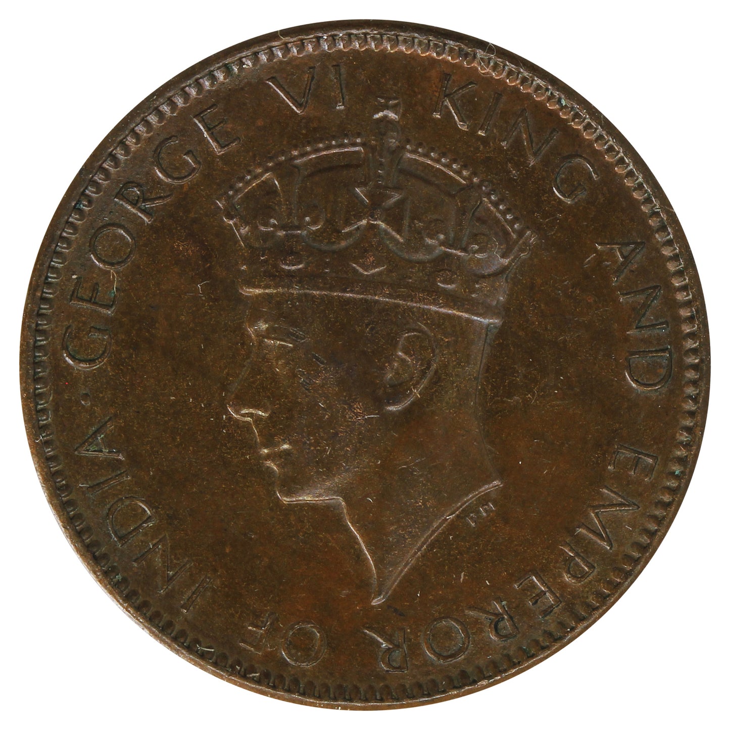 Ceylon 1942 Cent Brilliant Uncirculated (MS63)