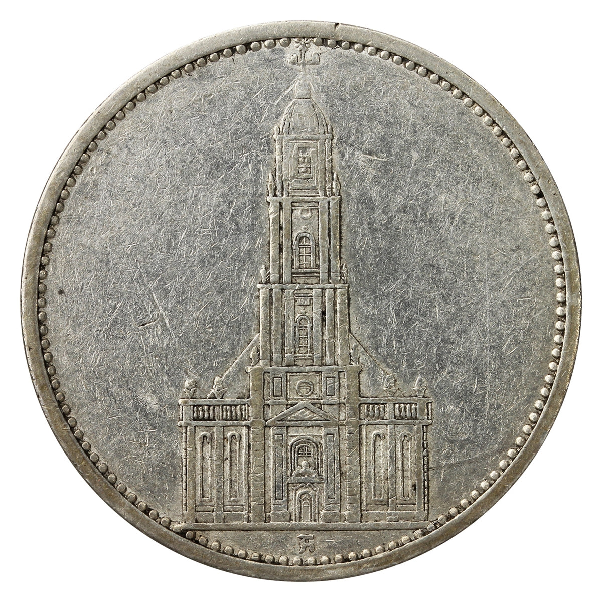 German Third Reich 1934A Potsdam 5 Marks Very Fine (VF20)