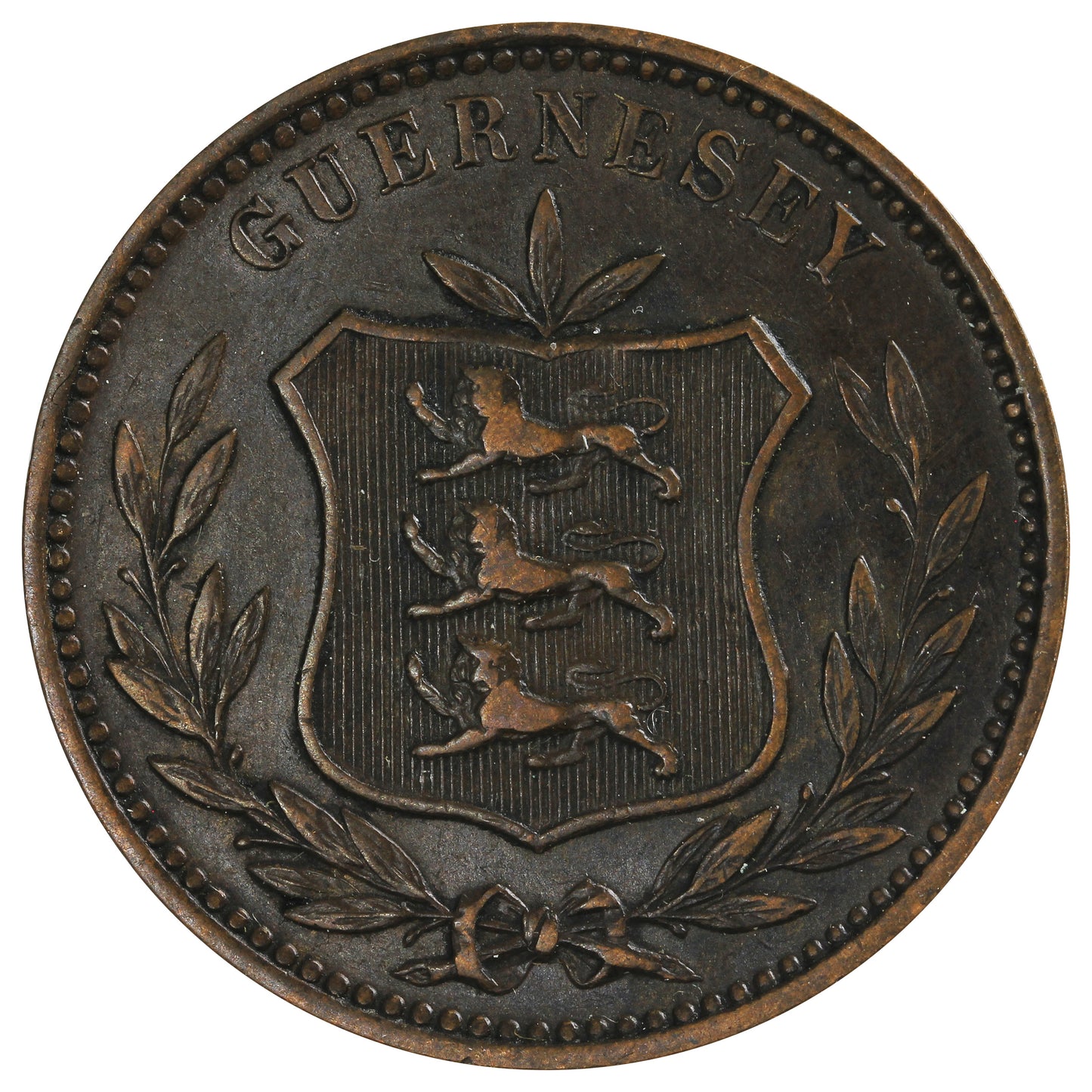 Guernsey 1889H 8 Doubles VF-EF (VF30)