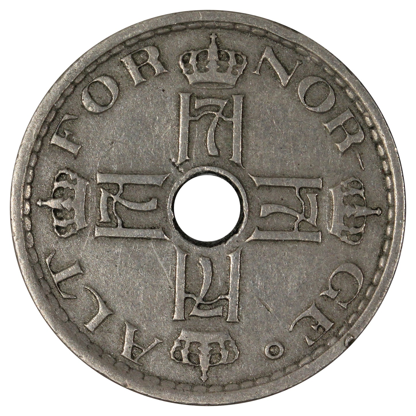 Norway 1929 50 Ore Very Fine (VF20)