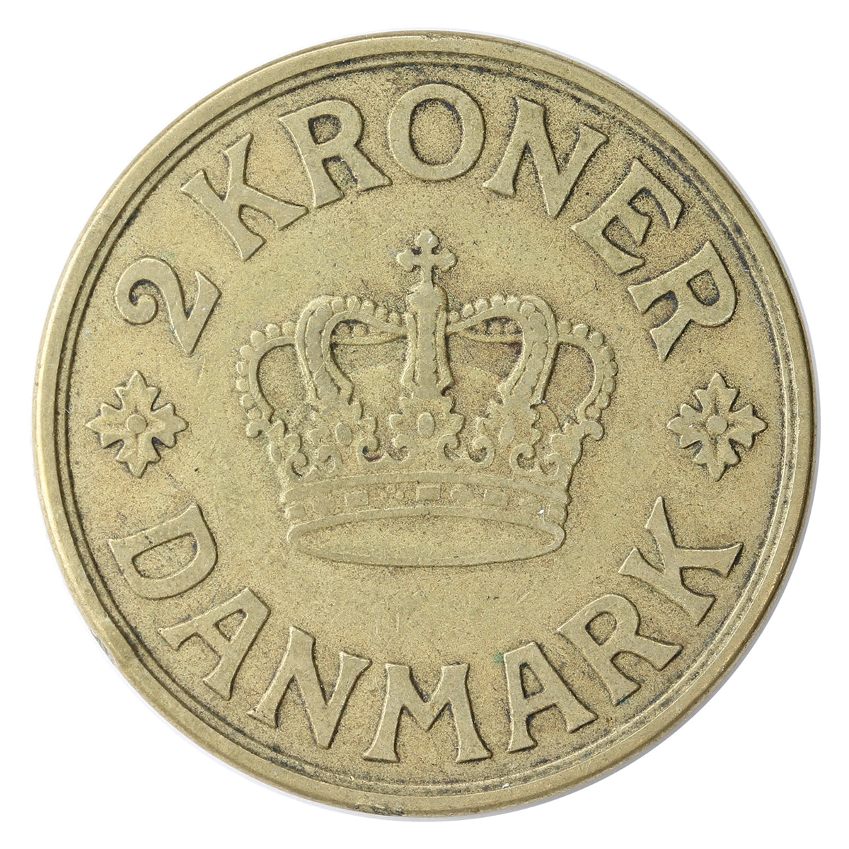 Denmark 1924 HCN GJ 2 Kroner VF-EF (VF30) $