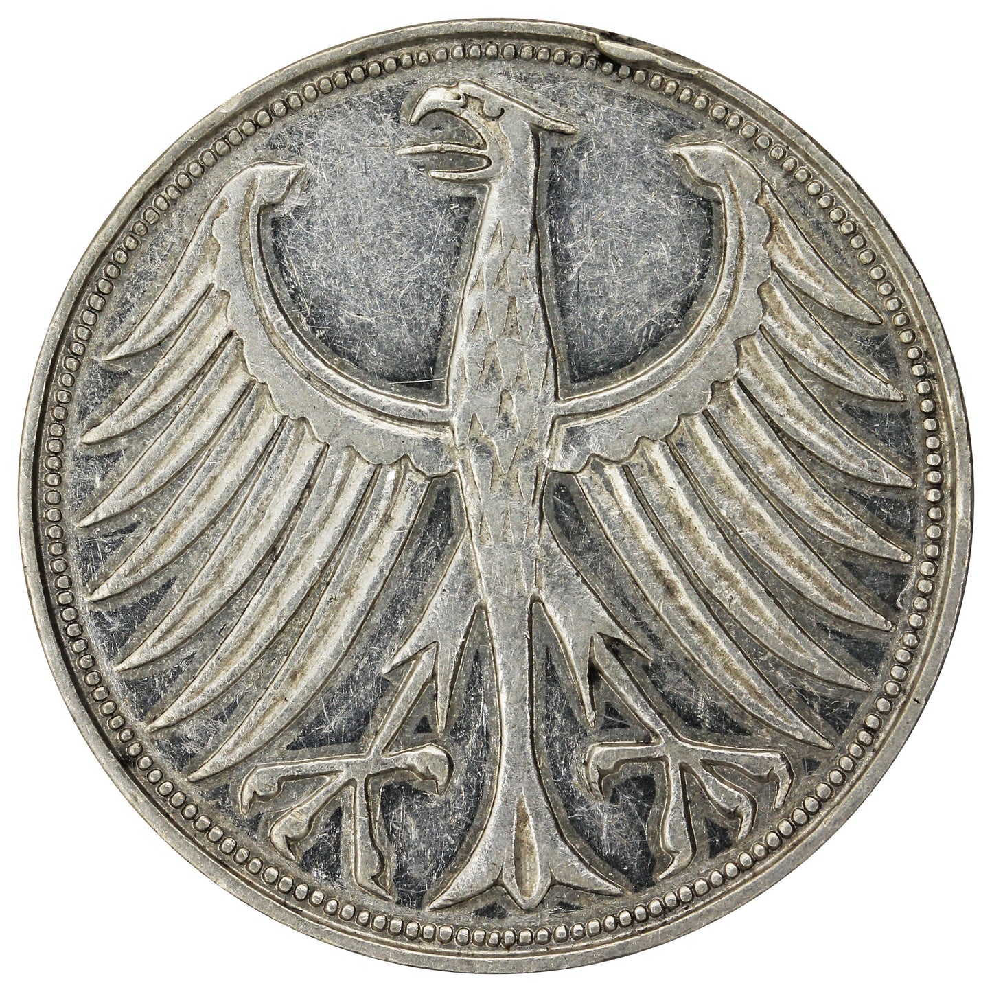 Germany 1956D 5 Marks VF-EF (VF30)