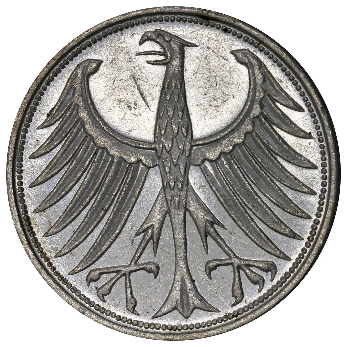 Germany 1965F 5 Marks Extra Fine (EF40)