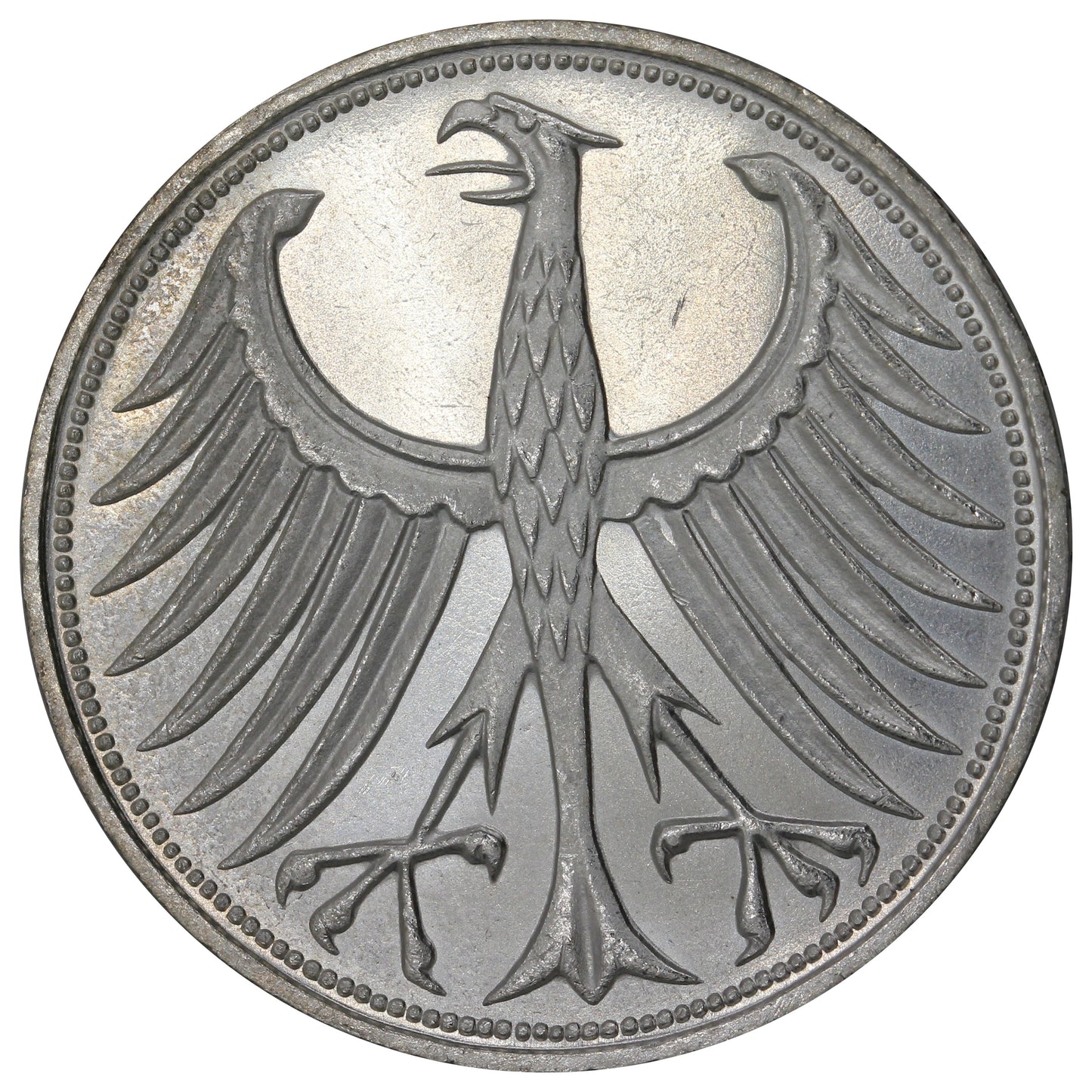 Germany 1973J 5 Marks Brilliant Uncirculated (MS63)