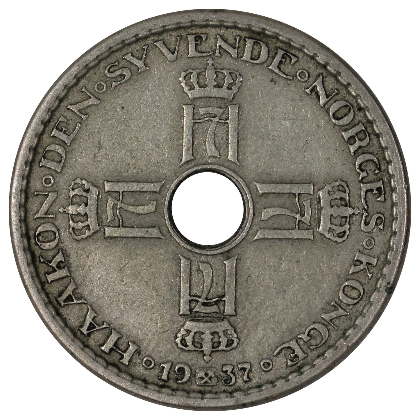 Norway 1937 Krone Extra Fine (EF-40)