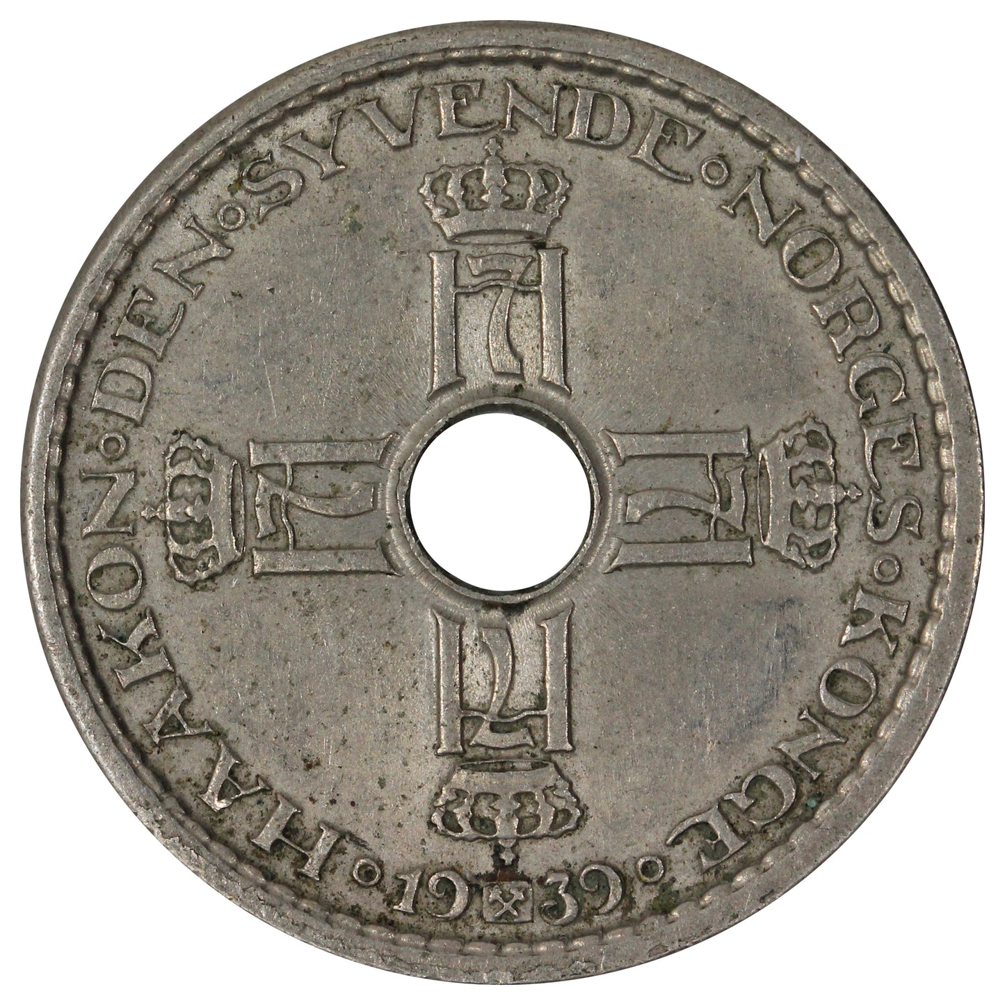 Norway 1939 Krone Almost Uncirculated (AU-50)