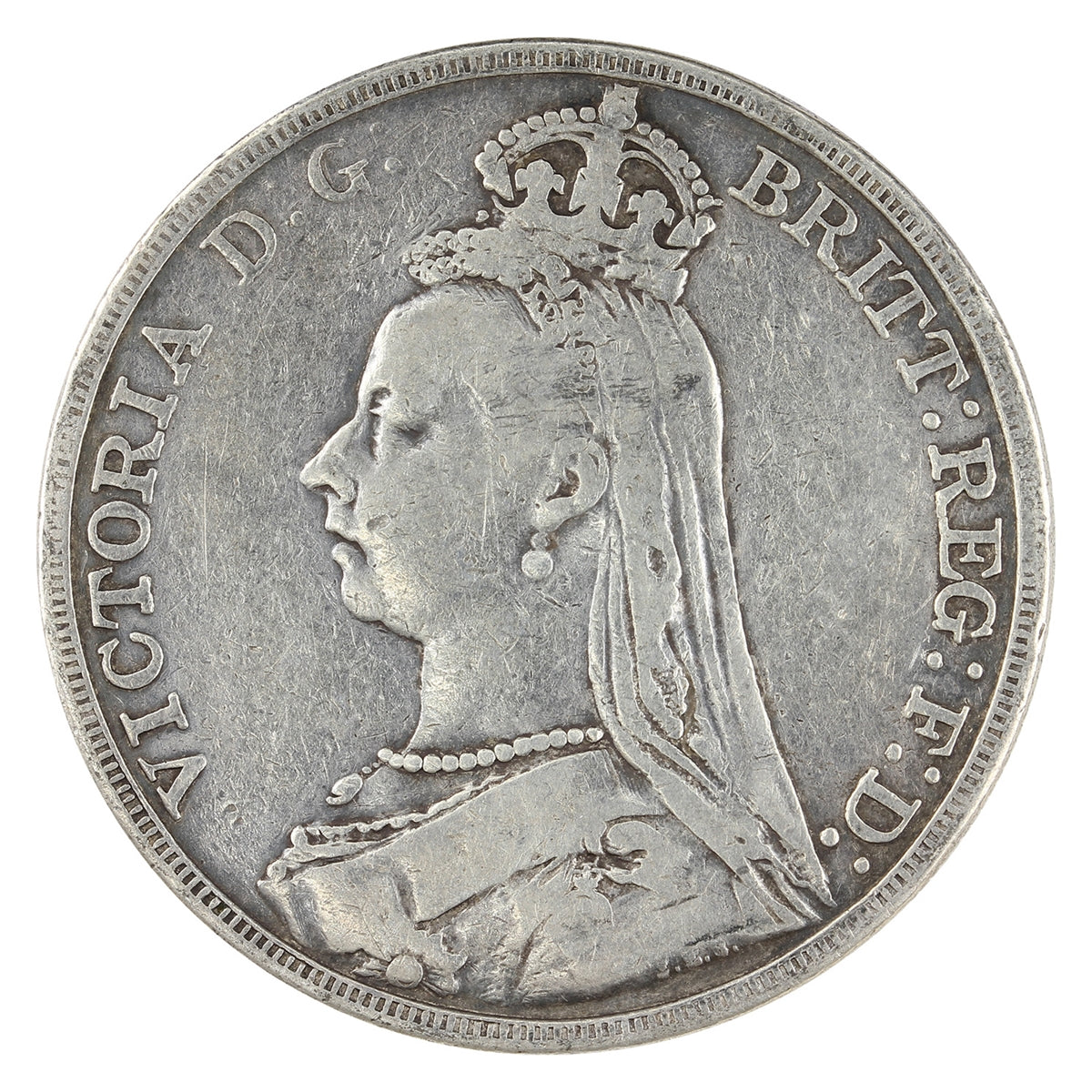 Great Britain 1891 Crown F-VF (F15) $