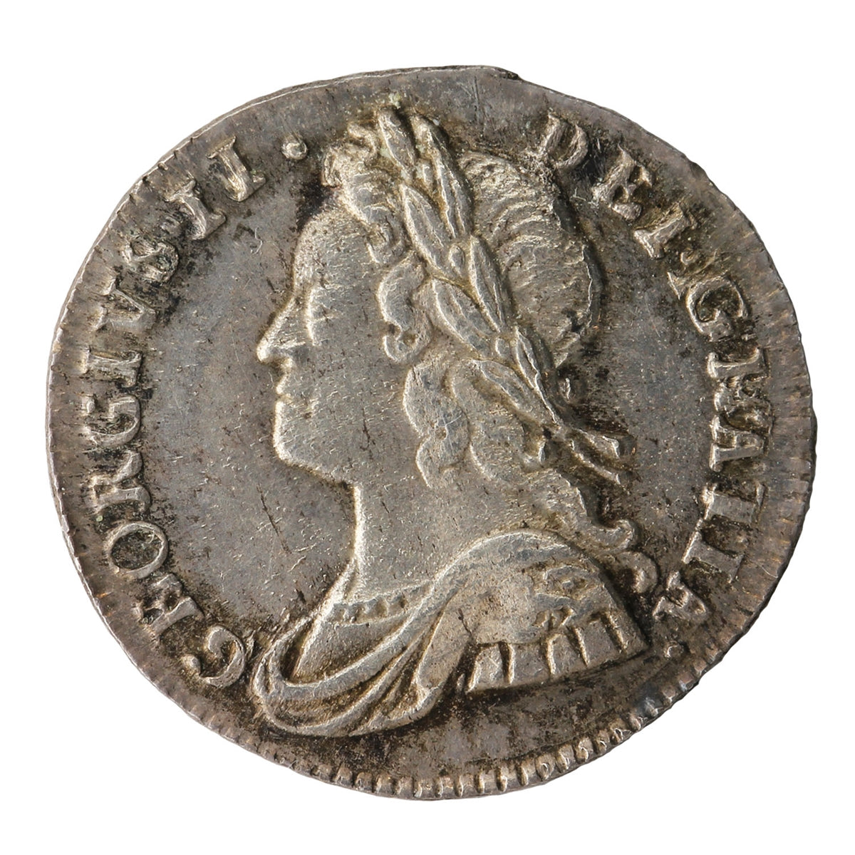 Great Britain 1732 George II Silver Penny UNC+ (MS62) $
