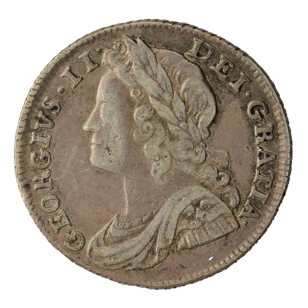 Great Britain 1739 George II Six Pence VF-EF (VF30) $