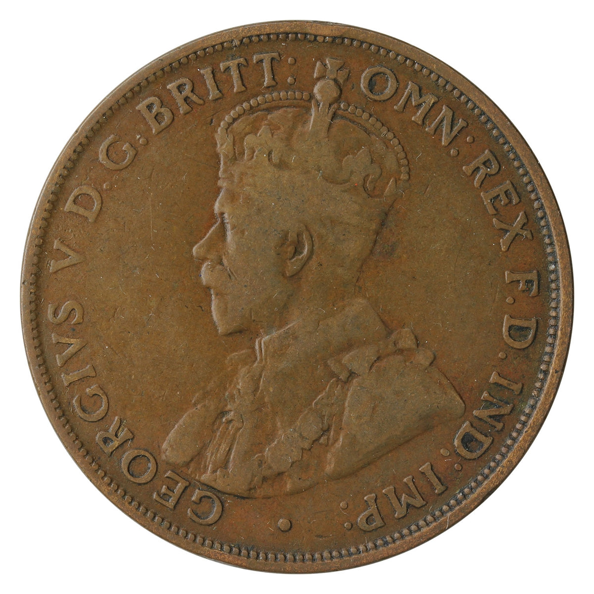 Australia 1919 Dot Penny Fine (F12) $