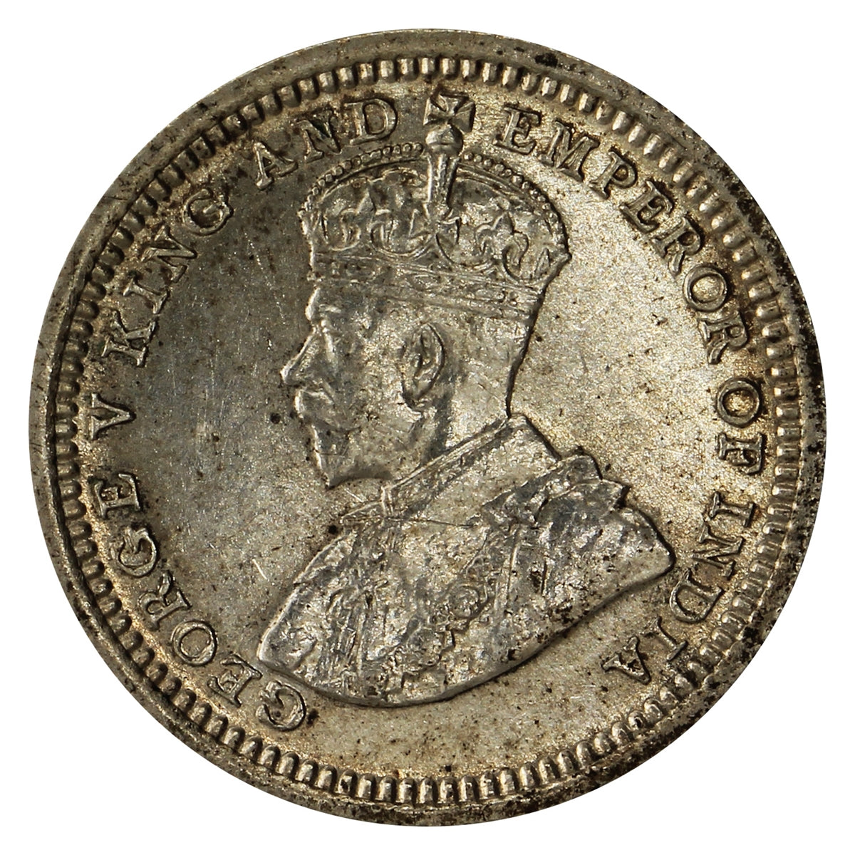 Straits Settlements 1935 5 Cents Brilliant Uncirculated (MS63) $