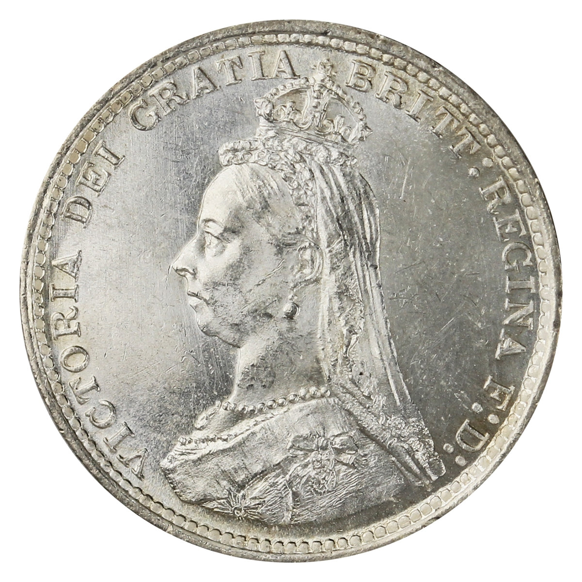 Great Britain 1887 Jubilee 3 Pence UNC+ (MS62) $