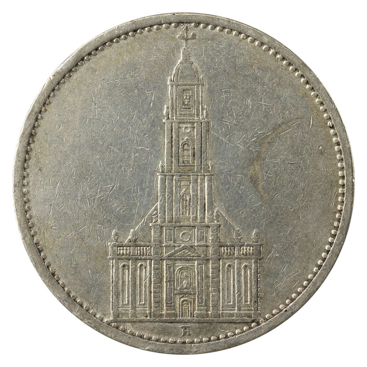 German Third Reich 1935A Potsdam 5 Marks VF-EF (VF30)