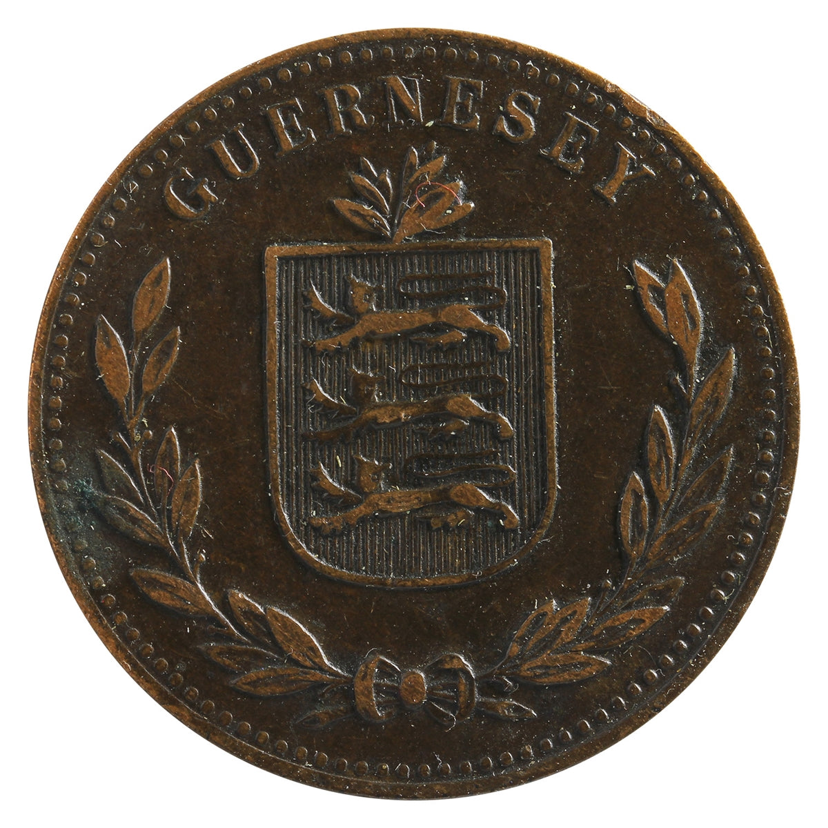 Guernsey 1914H 8 Doubles Extra Fine (EF40)