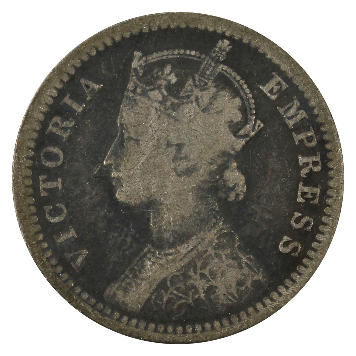 India 1888 1/4 Rupee Very Good (VG8)