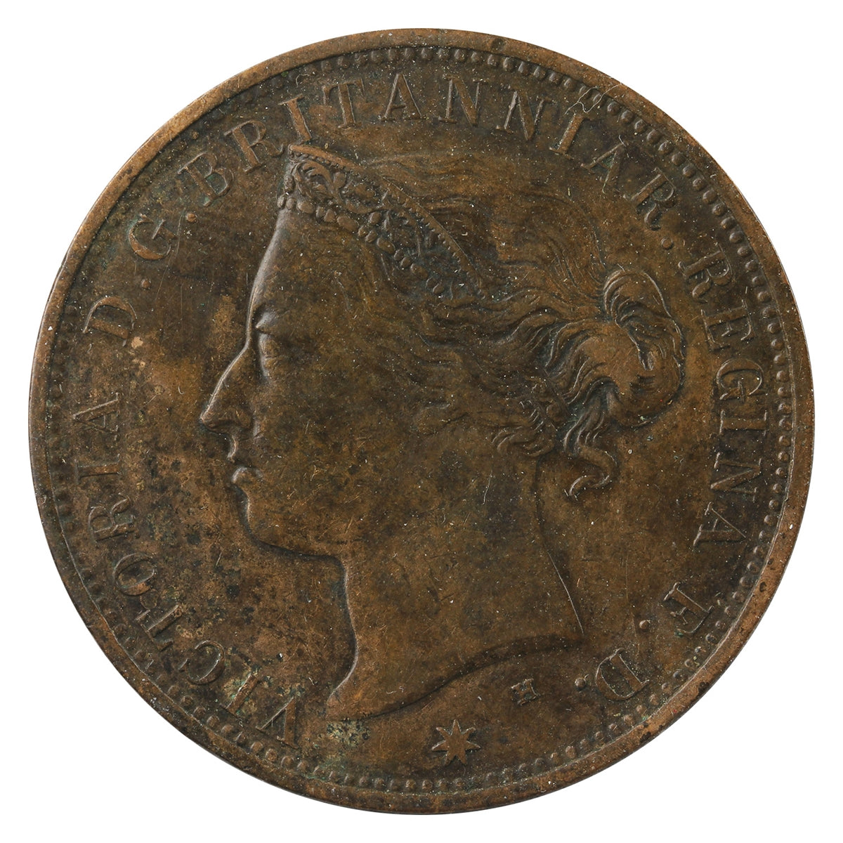 Jersey 1877H 1/12 Shilling VF-EF (VF30)