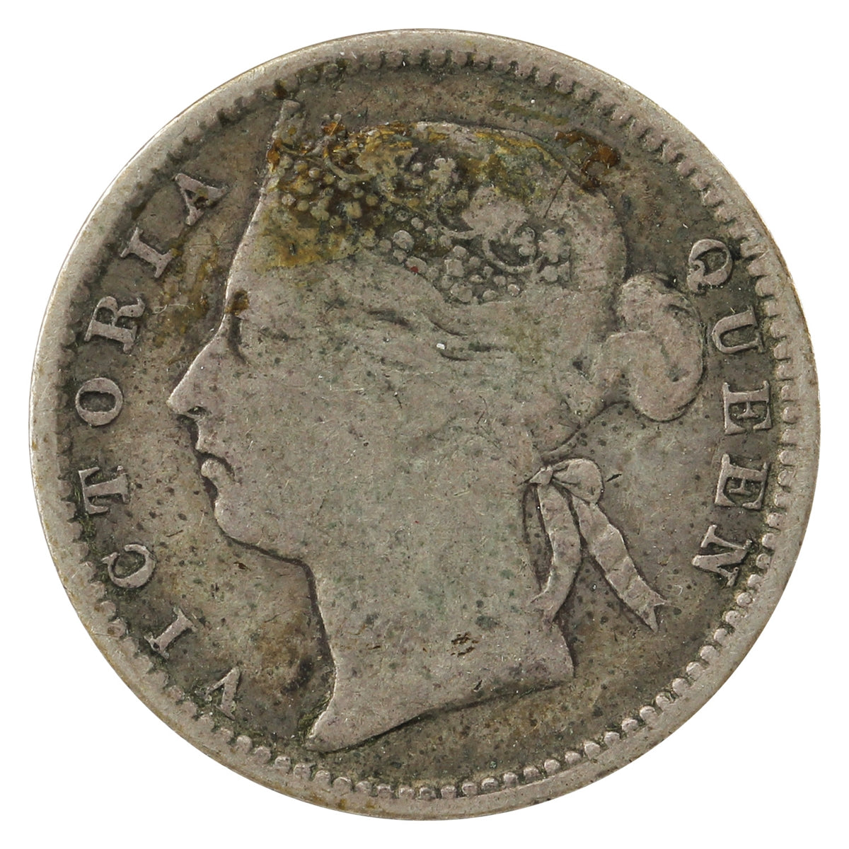 Straits Settlements 1894 10 Cents VG-F (VG10)