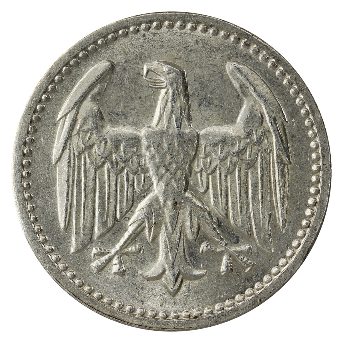 German Weimar Republic 1924J 3 Marks AU-UNC (AU55) $