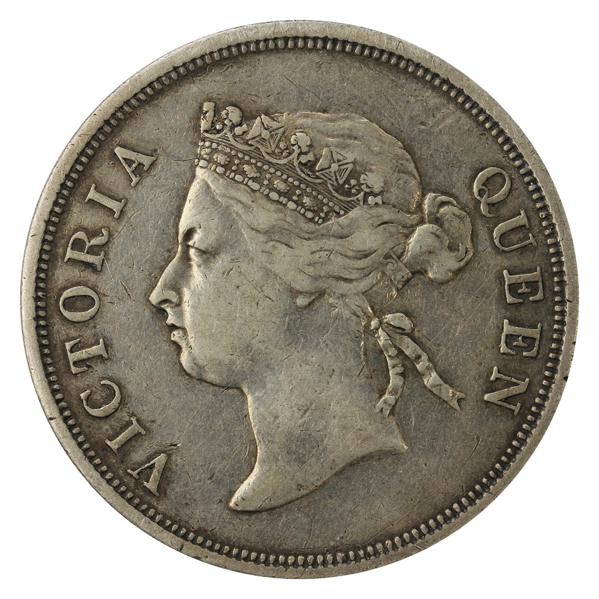 Straits Settlements 1888 50 Cents Fine (F12) $