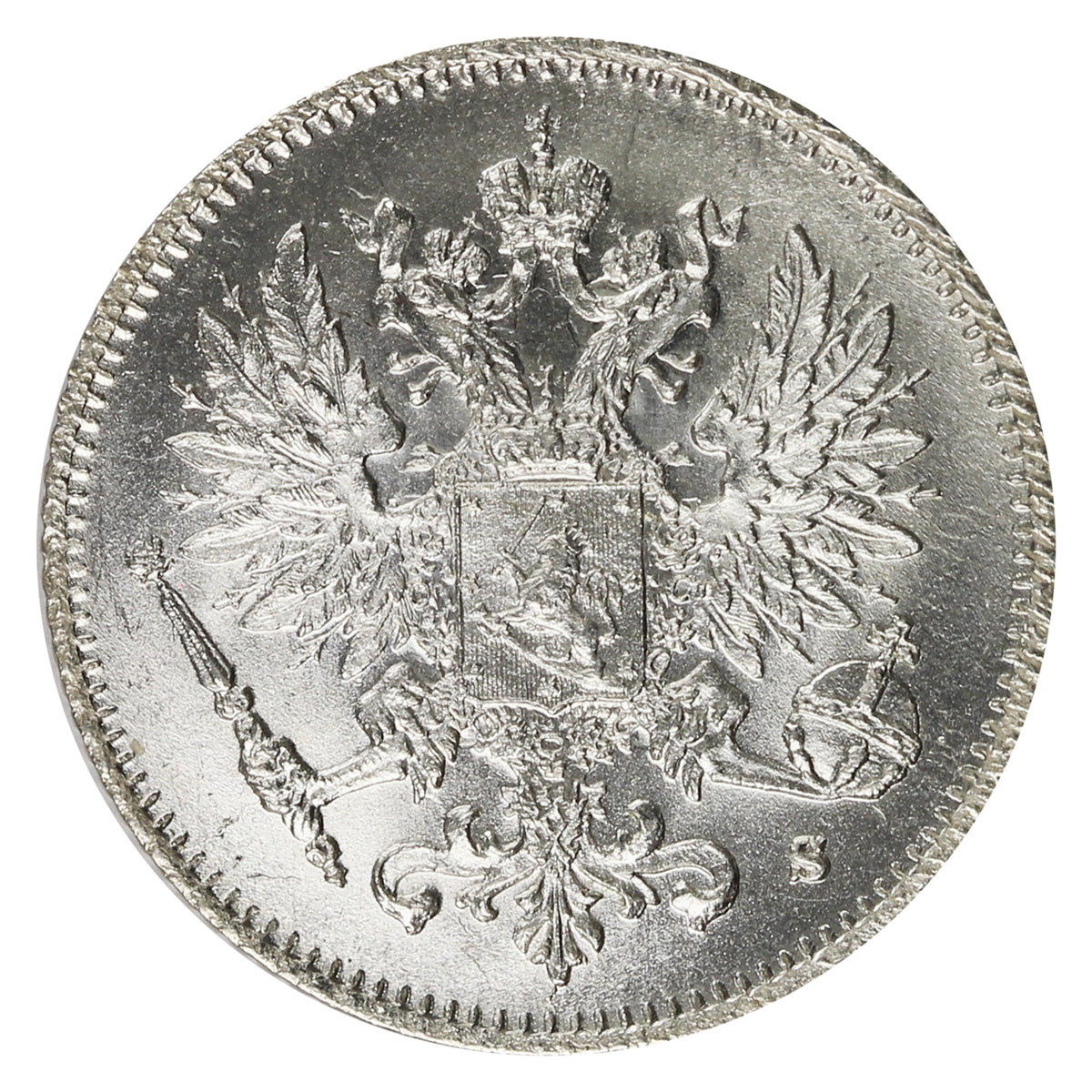 Finland 1915S 25 Pennia Brilliant Uncirculated (MS63)