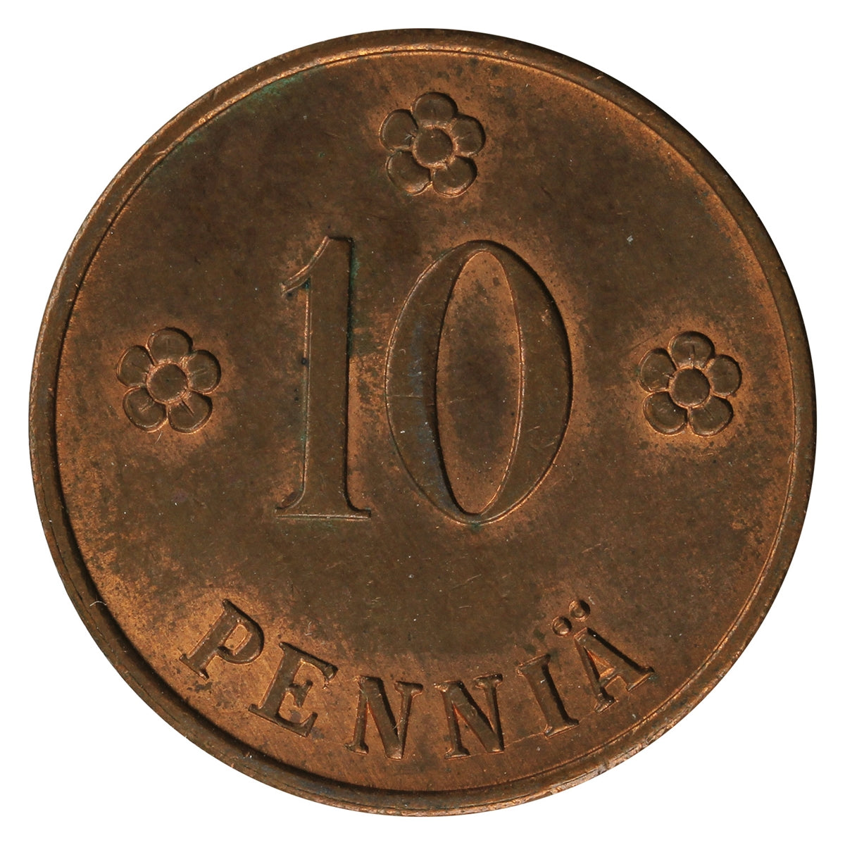 Finland 1929 10 Pennia UNC+ (MS62)