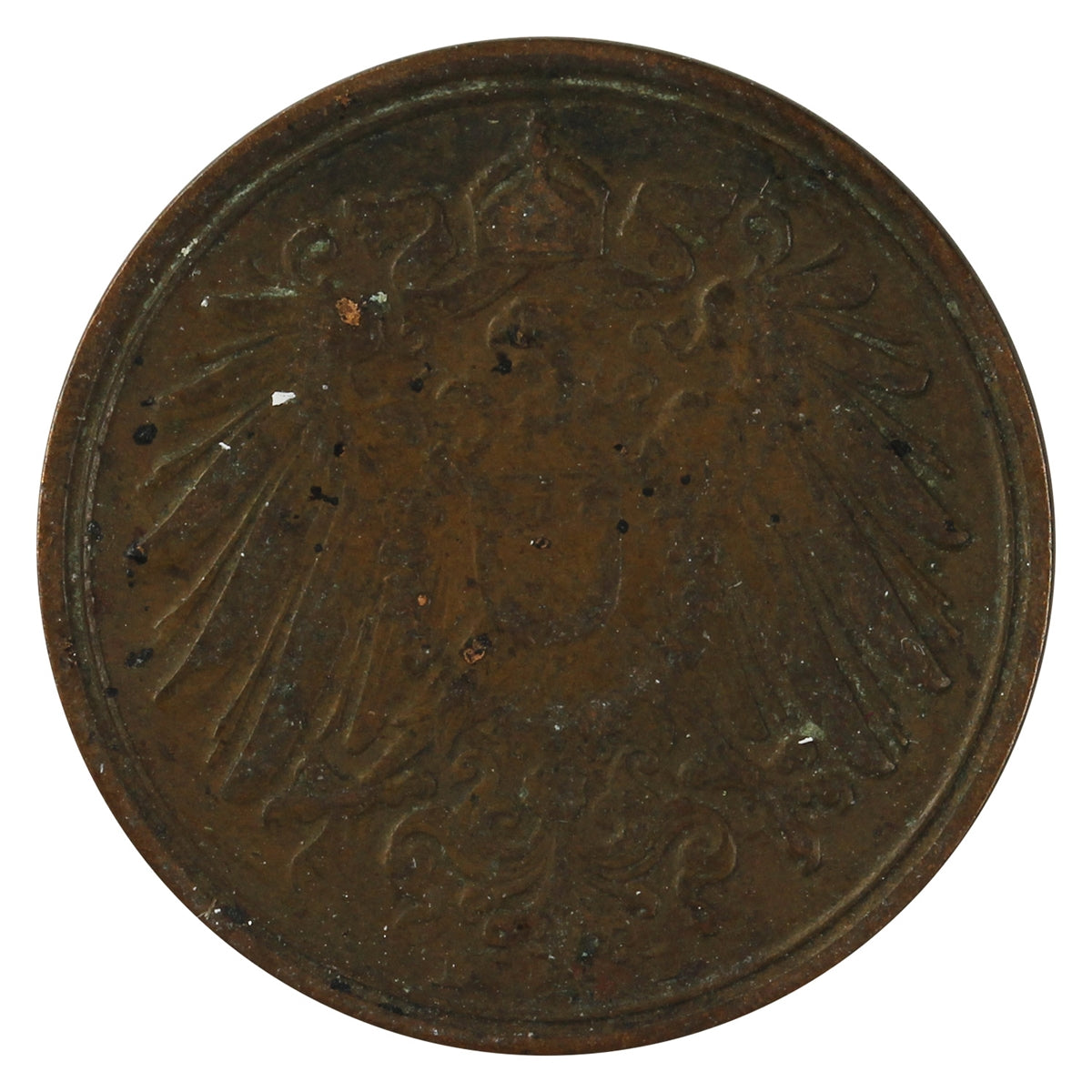 German Empire 1891D Pfennig Very Fine (VF20)