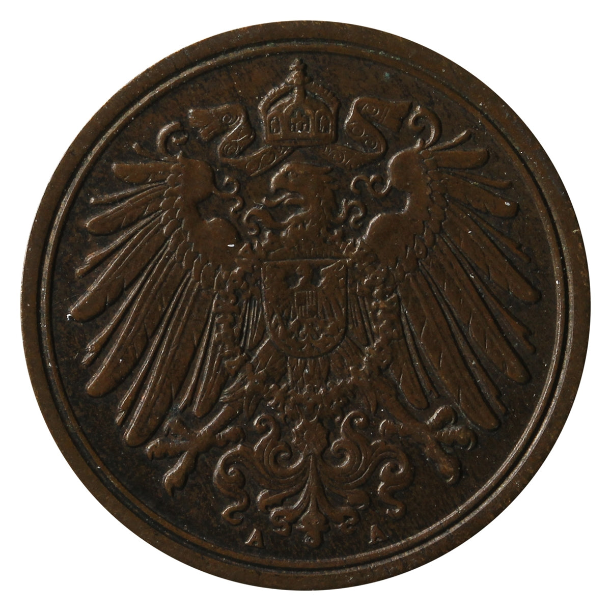 German Empire 1892A Pfennig Extra Fine (EF40)