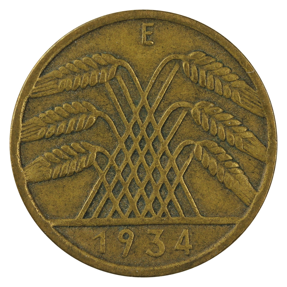 German Third Reich 1934E 10 Pfennig Fine (F12)