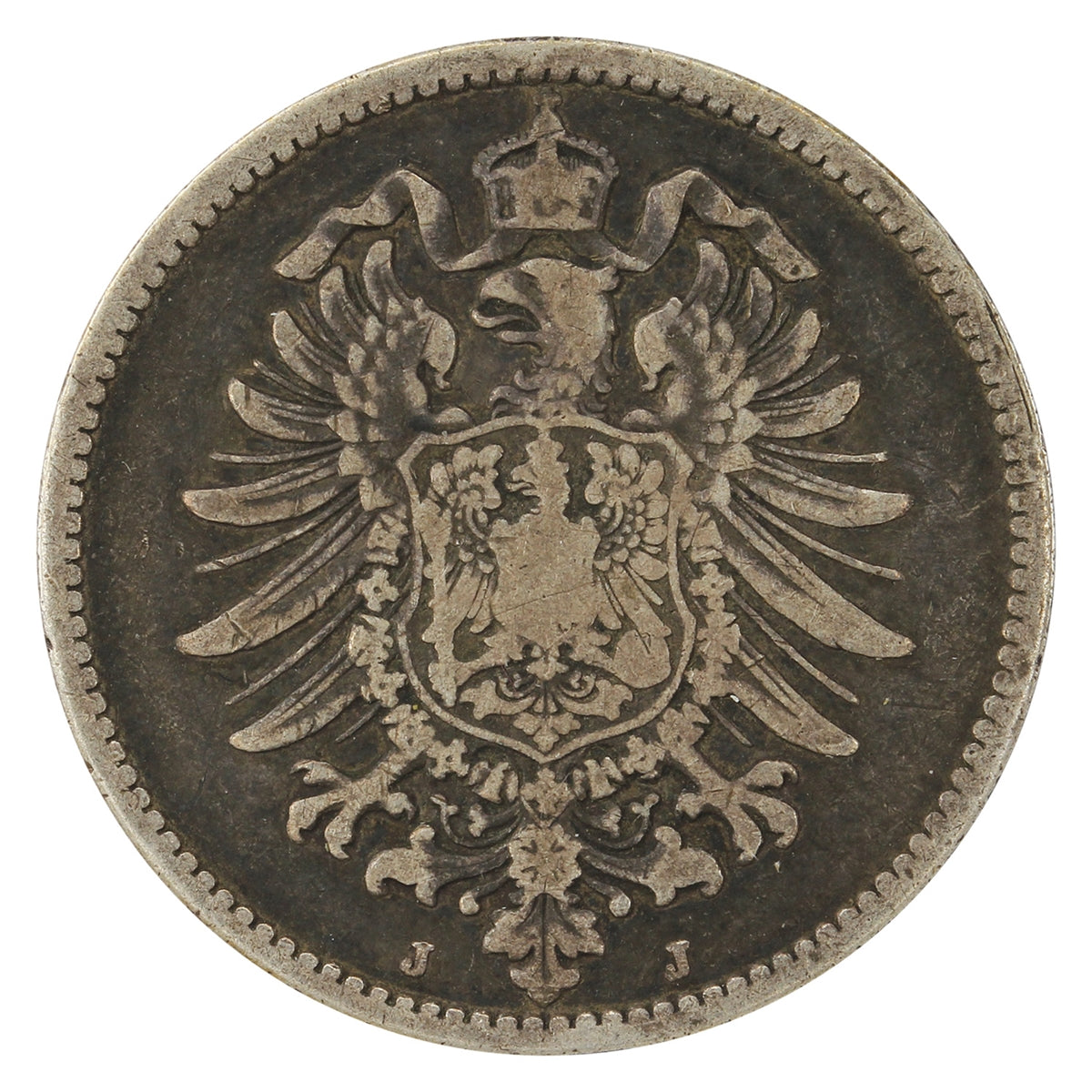 German Empire 1878J Mark VG-F (VG10)
