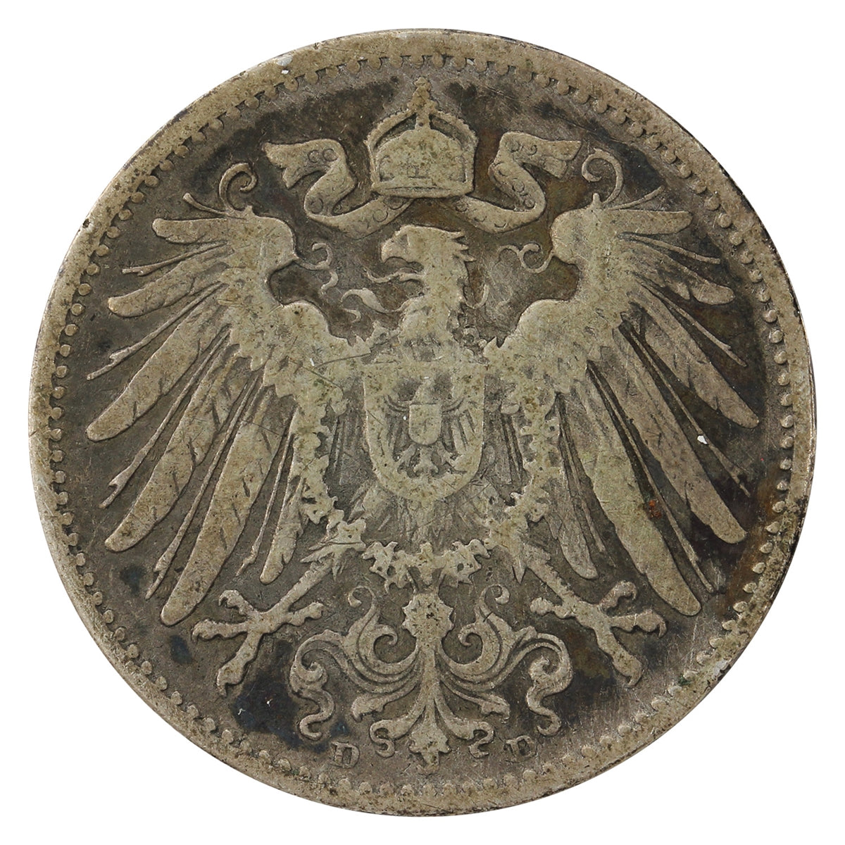 German Empire 1893D Mark VG-F (VG10)