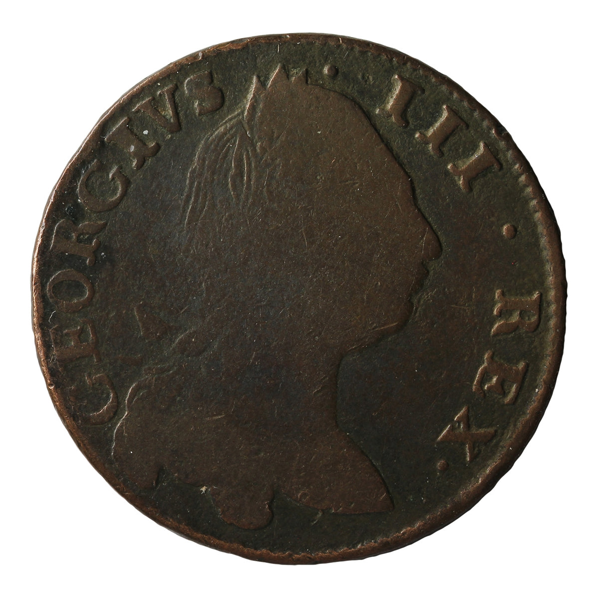 Ireland 1782 1/2 Penny VG-F (VG10)