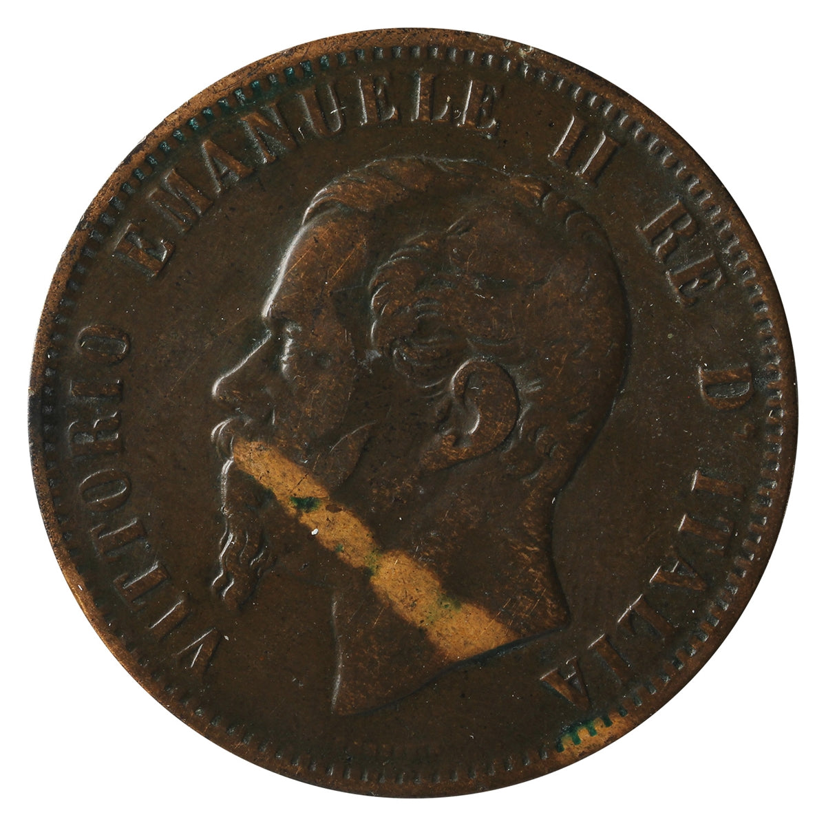 Italy 1866N 10 Centesimi F-VF (F15)