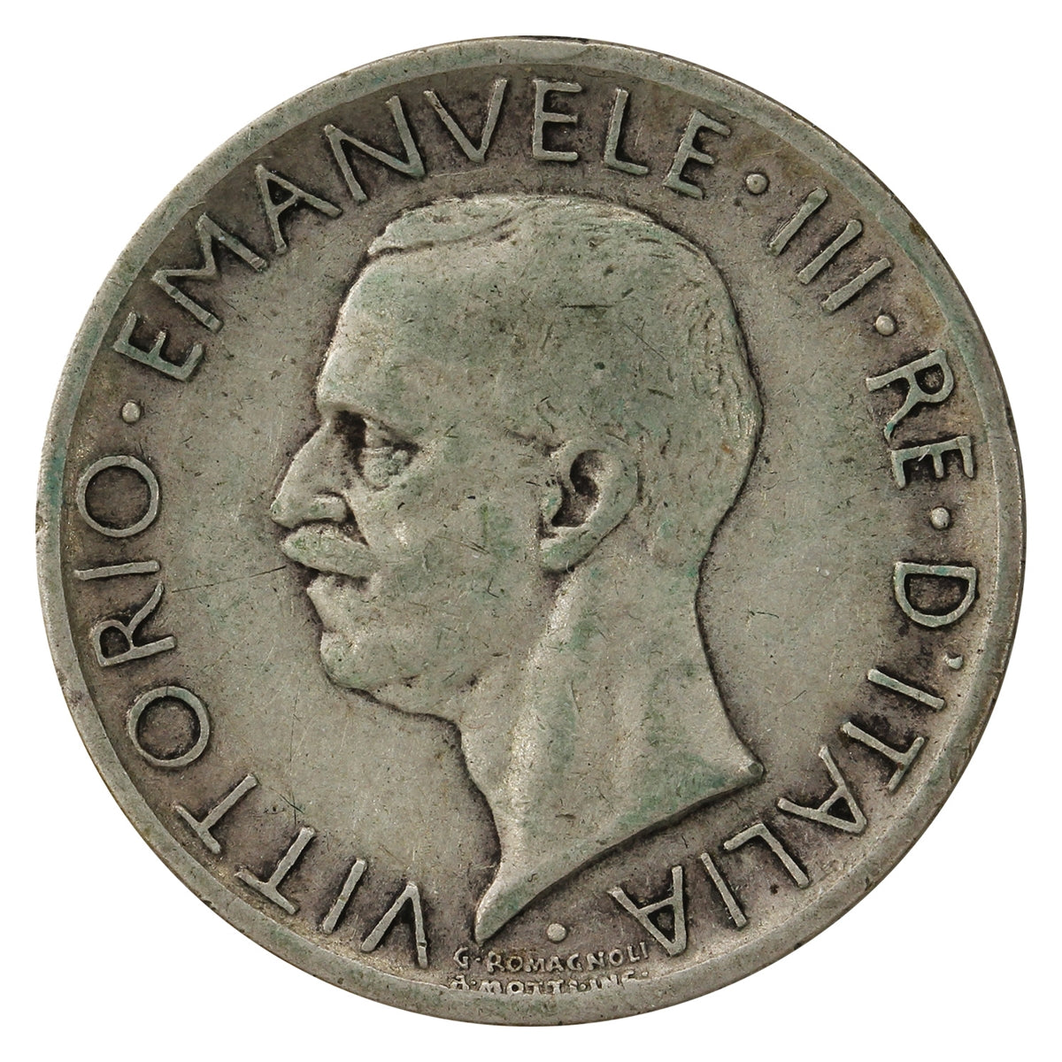 Italy 1927R 5 Lire Very Fine (VF20)