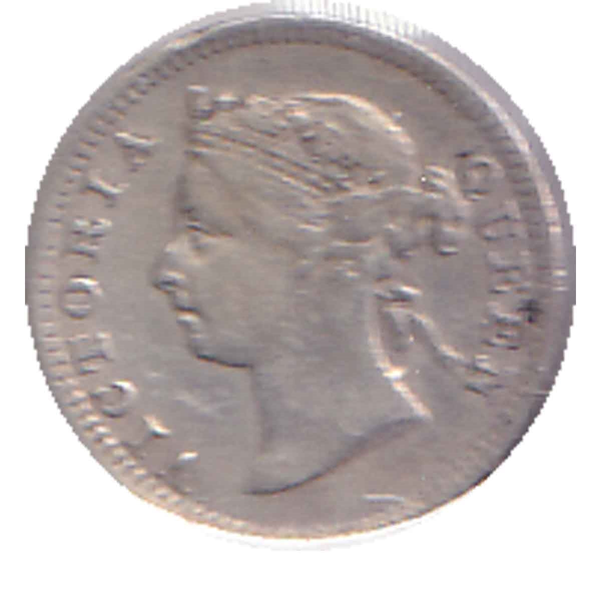 Straits Settlements 1901 5 Cents VF-EF (VF30)