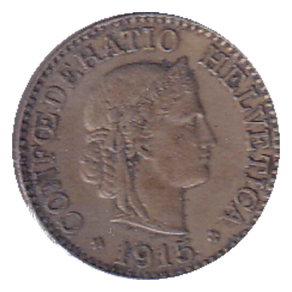 Switzerland 1915B 10 Rappen Extra Fine (EF40)