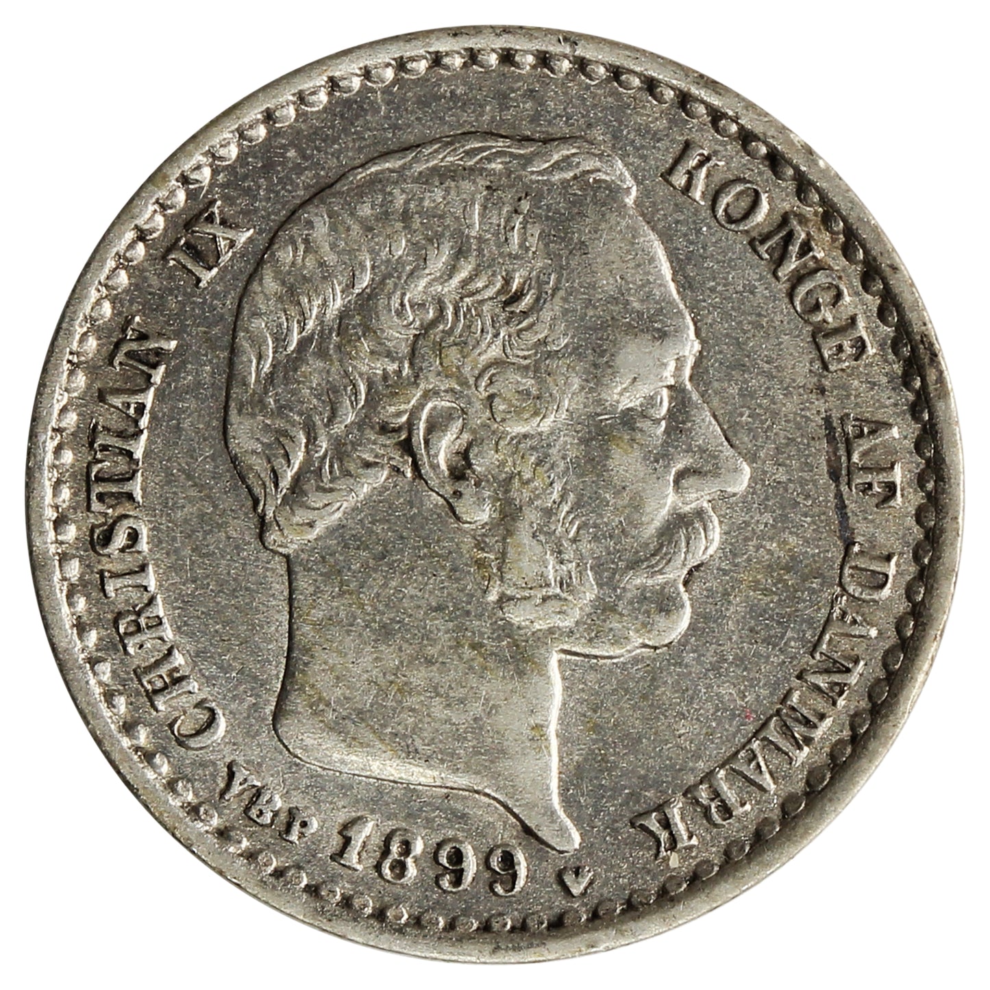 Denmark 1899H VBP 10 Ore Almost Uncirculated (AU50) $