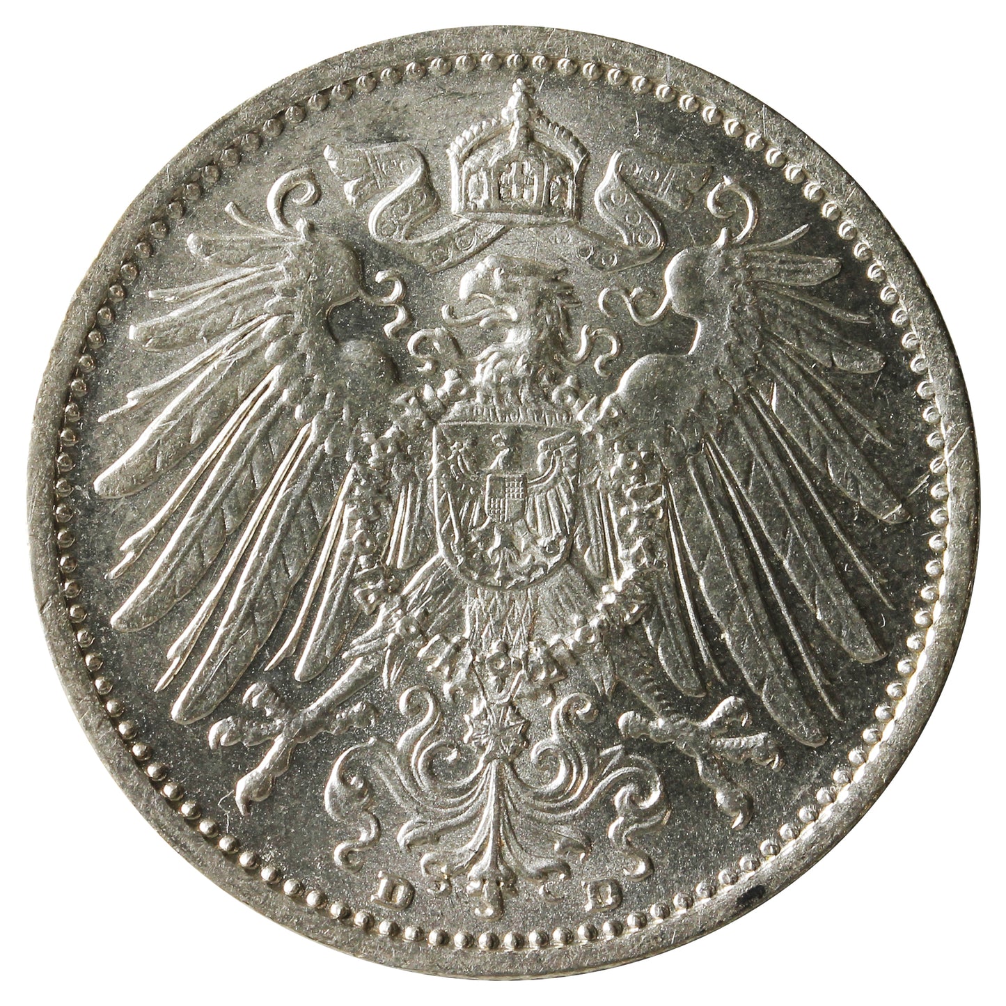 German Empire 1915D Mark Choice Brilliant Uncirculated (MS63) $