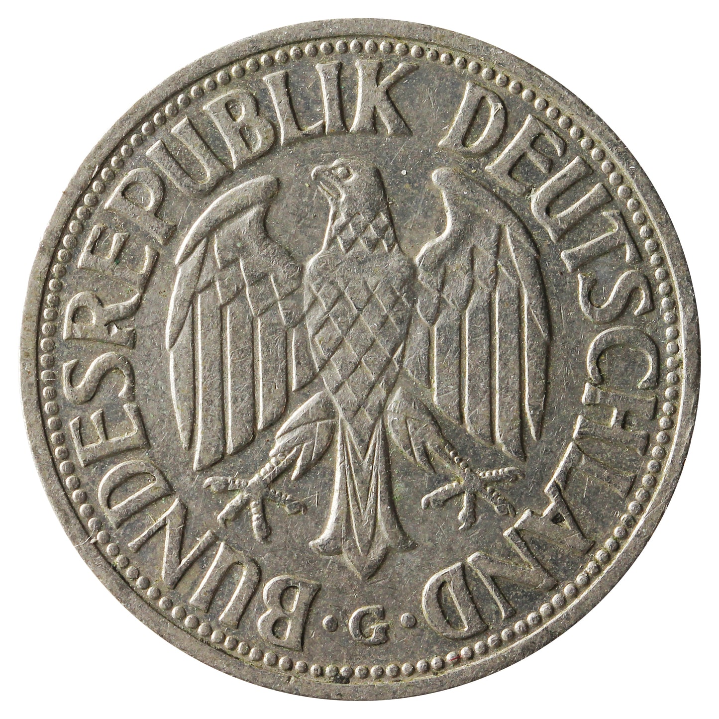 German Federal Republic 1955G Mark Extra Fine (EF40) $