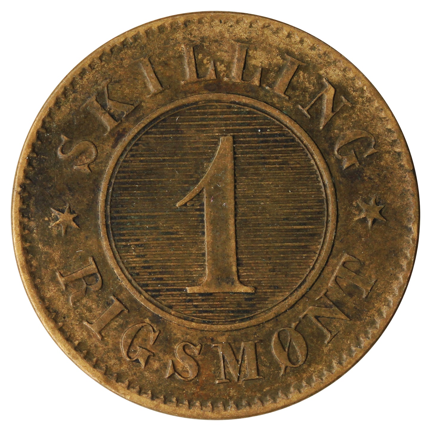 Denmark 1871C Skilling Very Fine (VF20)