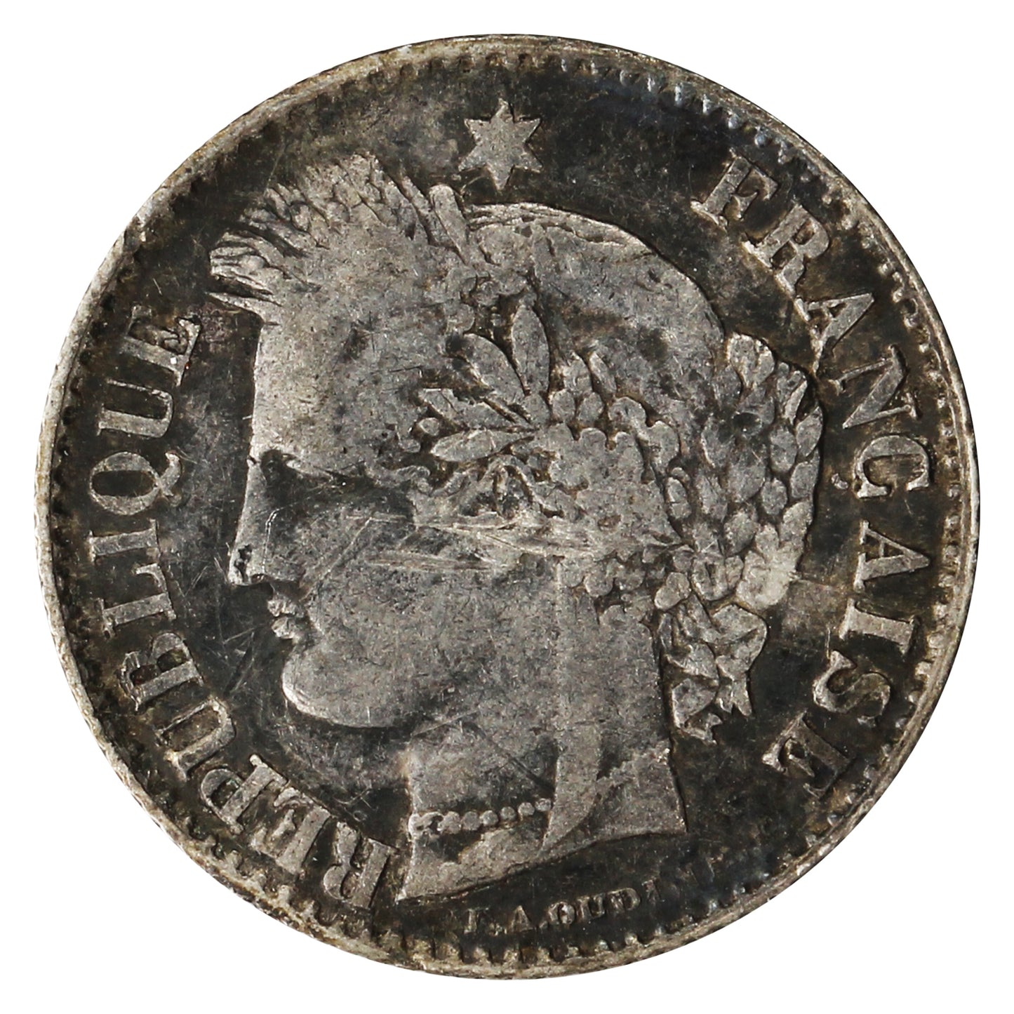 France 1851A 20 Centimes VF-EF (VF30)