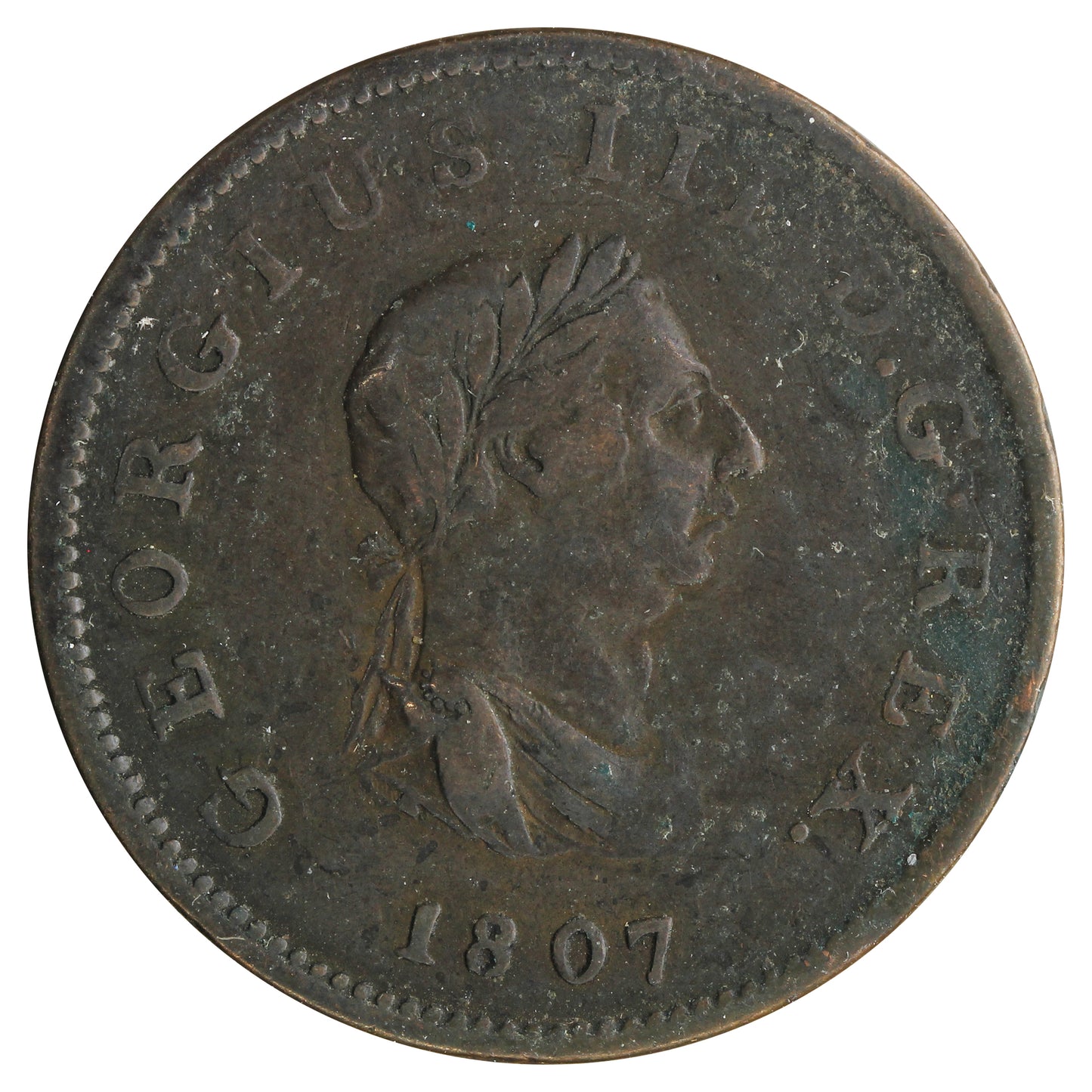 Great Britain 1807 1/2 Penny Very Fine (VF20)