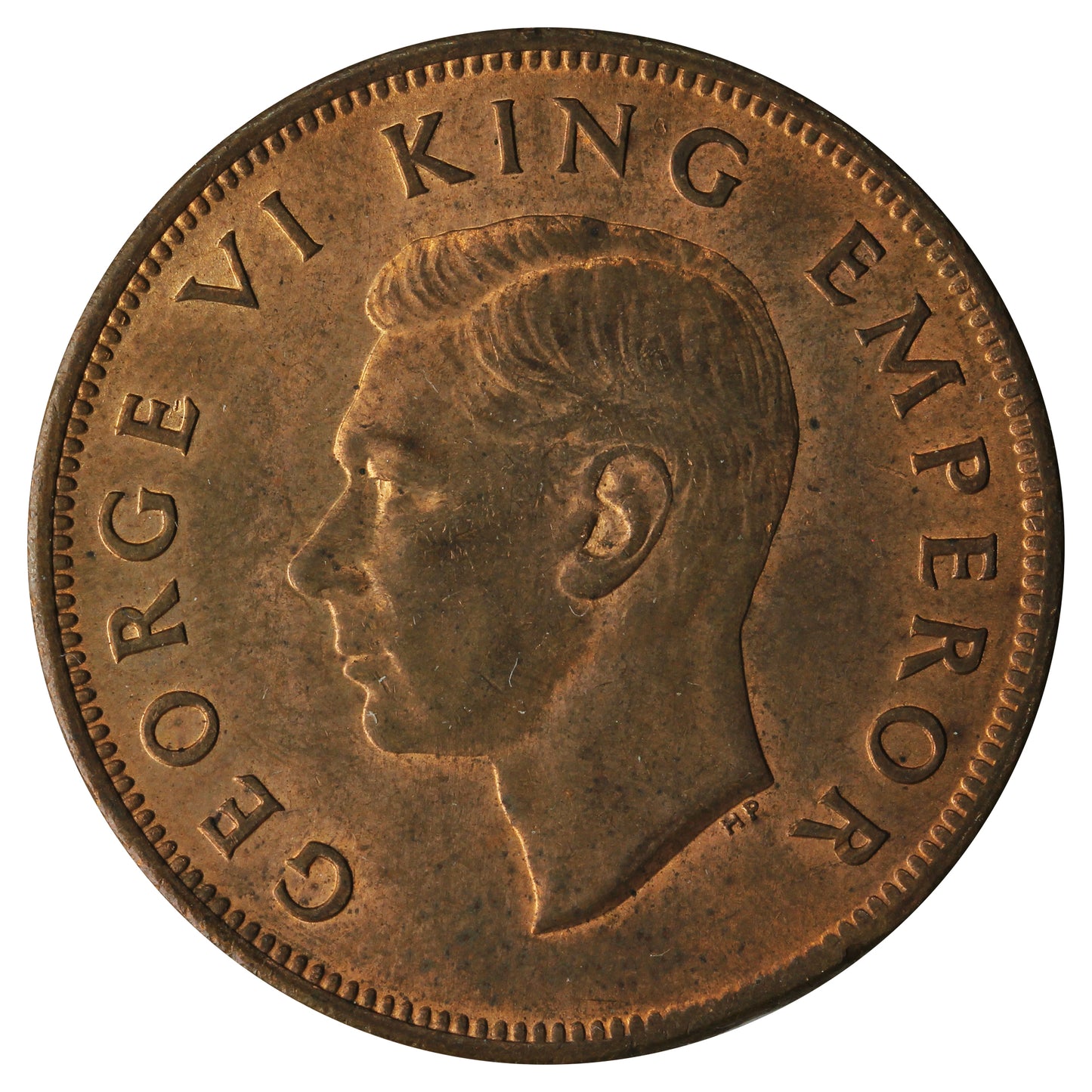 New Zealand 1942 Penny AU-UNC (AU55)